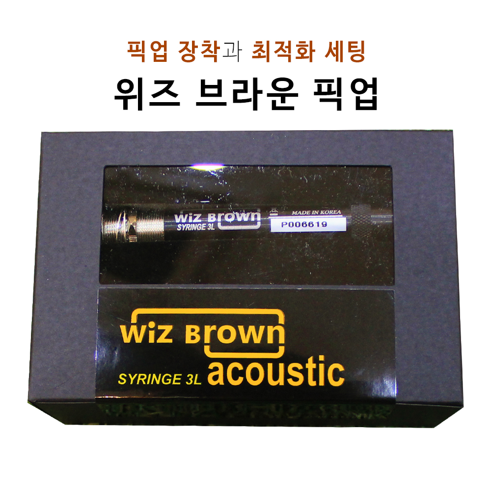 위즈브라운 픽업 장착과 세팅